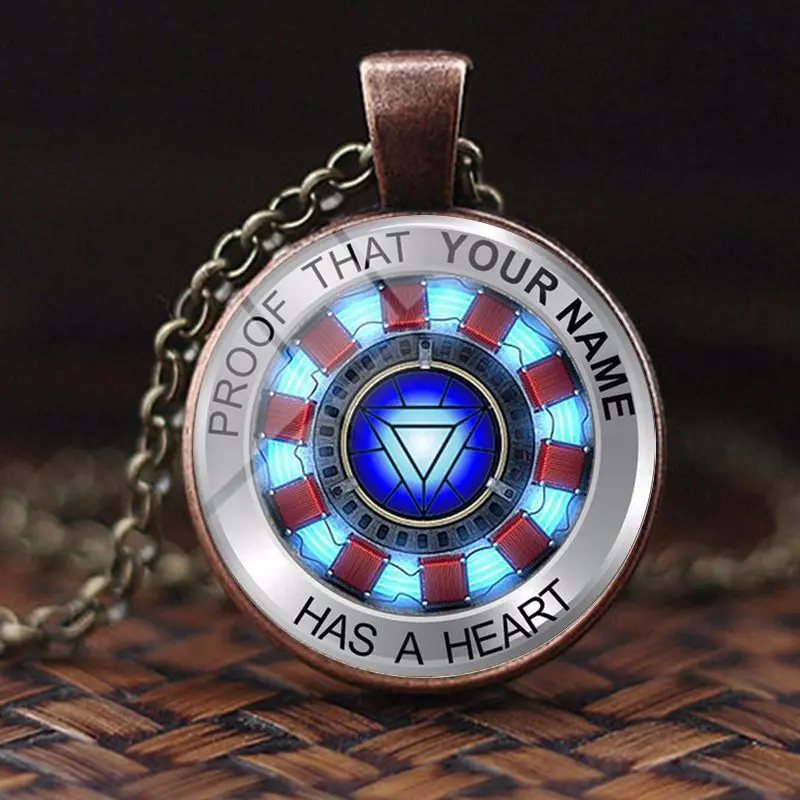 

Iron man necklace Tony Stark Tibet silver Glass dome pendant necklace man Bottle Opener Kolye iron man ketting