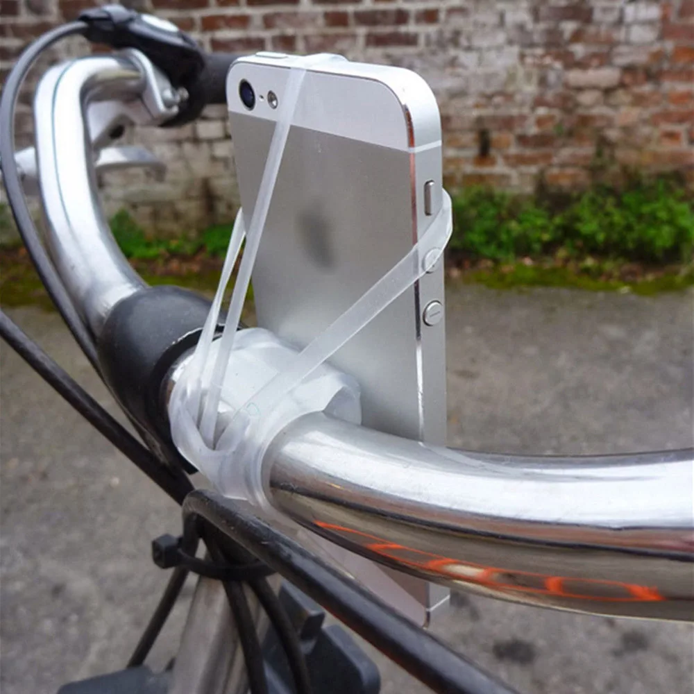 Silicone Bike Phone Holder Band Universal Bicycle Motorcycle Handlebar Mount Mobile Phone Clip iPhone Samsung GPS Tape BC0167 (8)