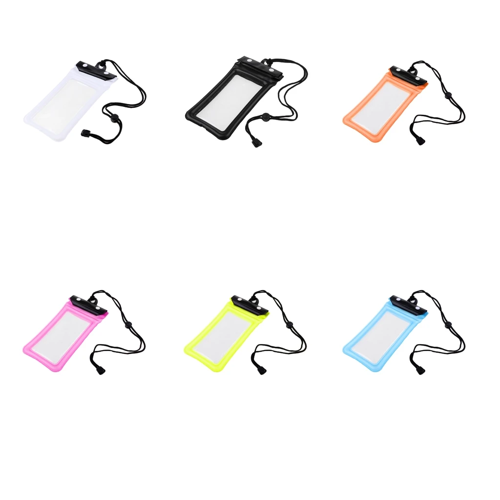 Double Locked Waterproof Phone Case Pouch Cover Holder Swimming Dive Dry Bag Fits Most Smart Phones up to 6.0