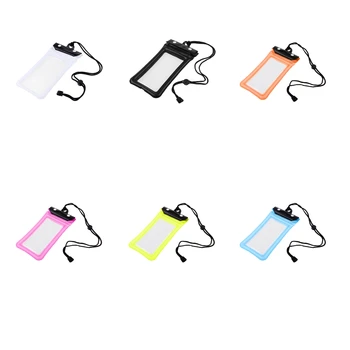 

Double Locked Waterproof Phone Case Pouch Cover Holder Swimming Dive Dry Bag Fits Most Smart Phones up to 6.0"