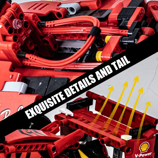 Technology 1099PCS City Sport Car Building Blocks Super Speed Racing Vehicle Model Classic Bricks Toys For Children Boys Gifts 6