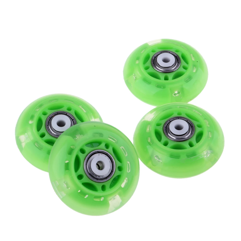 4 Pcs Professional Roller Skates Inline Skating Premium 88a PU Wheel Outdoor Sports Parts Replacement Accessories 64mm 