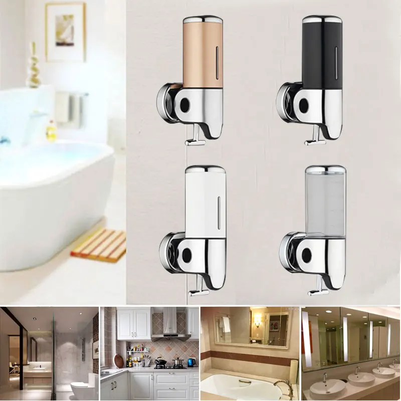 Бытовая ванная комната пластиковый диспенсер для жидкого мыла насос для гостиницы из нержавеющей стали диспенсер для жидкого мыла бутылка для душа диспенсер для жидкого мыла настенный