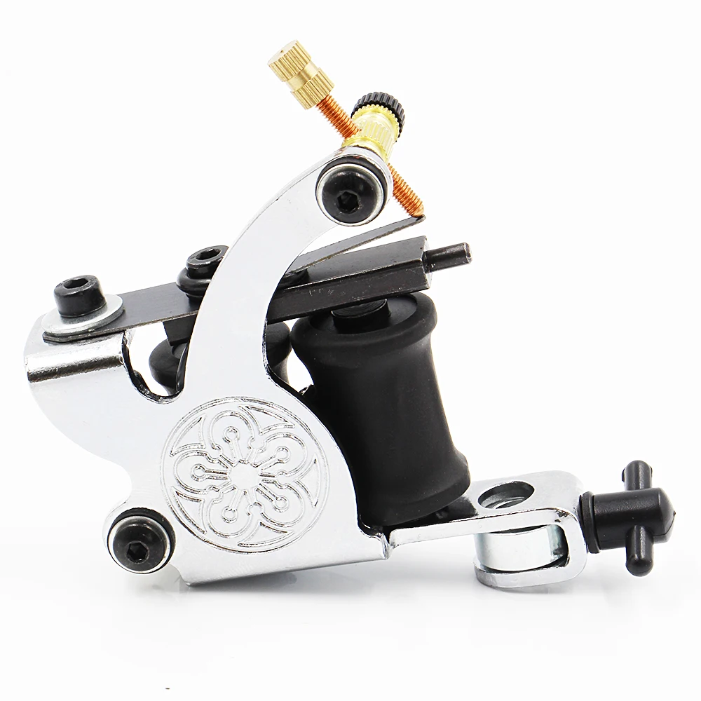 New 10 Wrap Coils Tatoo Gun Machine maquiagem gun Tattoo Steel Frame For Shader Supplies | Красота и здоровье