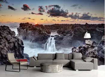 

3D stereoscopic custom wallpaper sticker for living room bedroom Beautiful scenery photo 3D mural wallpapers 3 d