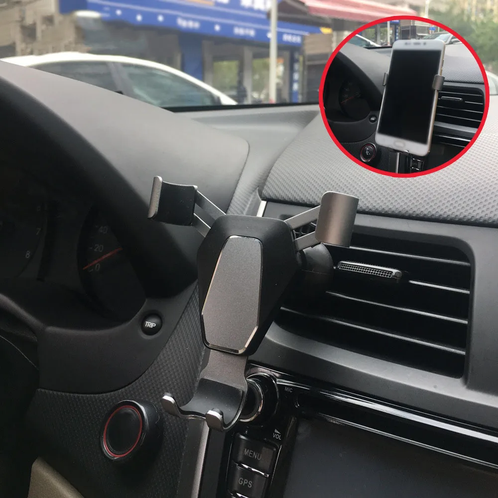 Держатель кронштейна для мобильного телефона в автомобиле Автоматическая навигация Скоба-Держатель подставка из алюминиевого сплава+ ABS для 4,7 дюймов и выше аксессуары для телефонов