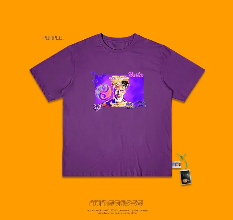 Salute Idol Xxxtentacion хип-хоп певица Паровая волна Ins Exceed Fire настоящая куртка мужская и женская брендовая футболка