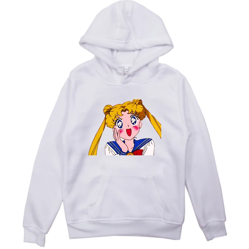 924-sailor-moon-6 Детские толстовки с капюшоном для маленьких мальчиков; Kawaii/Детский свитер «Сейлор Мун»; толстовки для маленьких девочек; Повседневный пуловер; зимние топы с длинными рукавами - Цвет: 924-sailor-moon-6