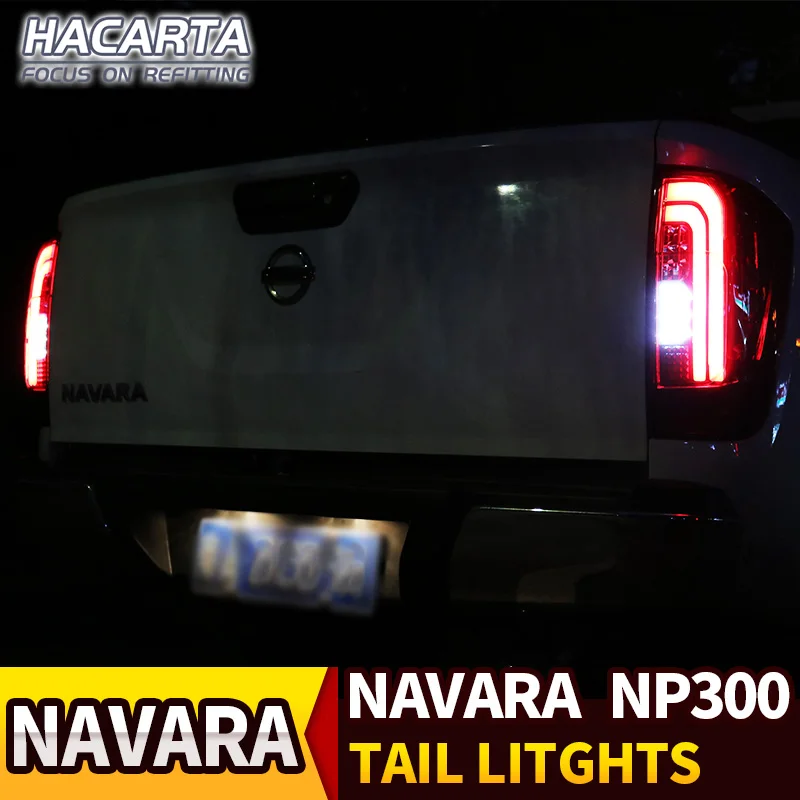 Светодиодный ные задние стоп сигналы для Navara NP300 D23 лампа 2014 19/Frontier 2018 +