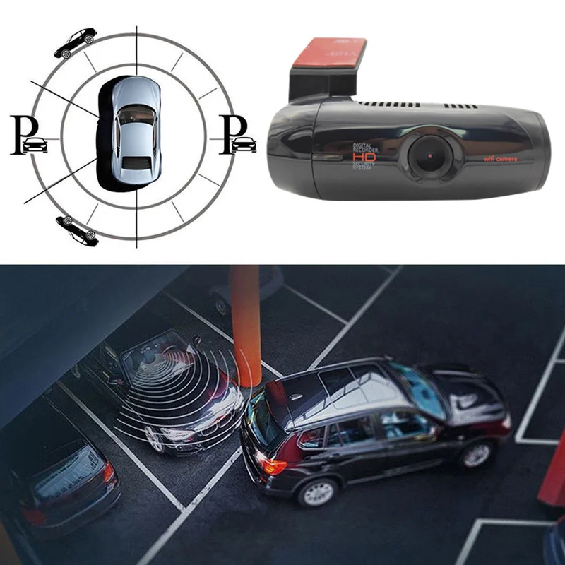 Мини-диктофон без экрана 12MP wifi подключенный USB DVR камера циклическая запись Поддержка микрофон распознавание речи