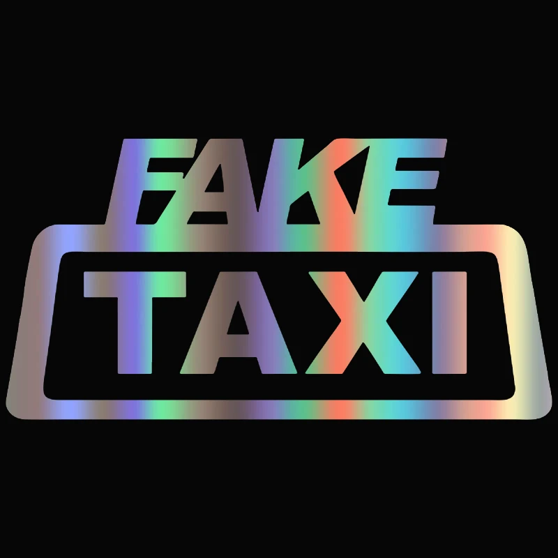 CS 158#12*23 2см Наклейка Fake Taxi водонепроницаемые наклейки на авто машину наклейка для