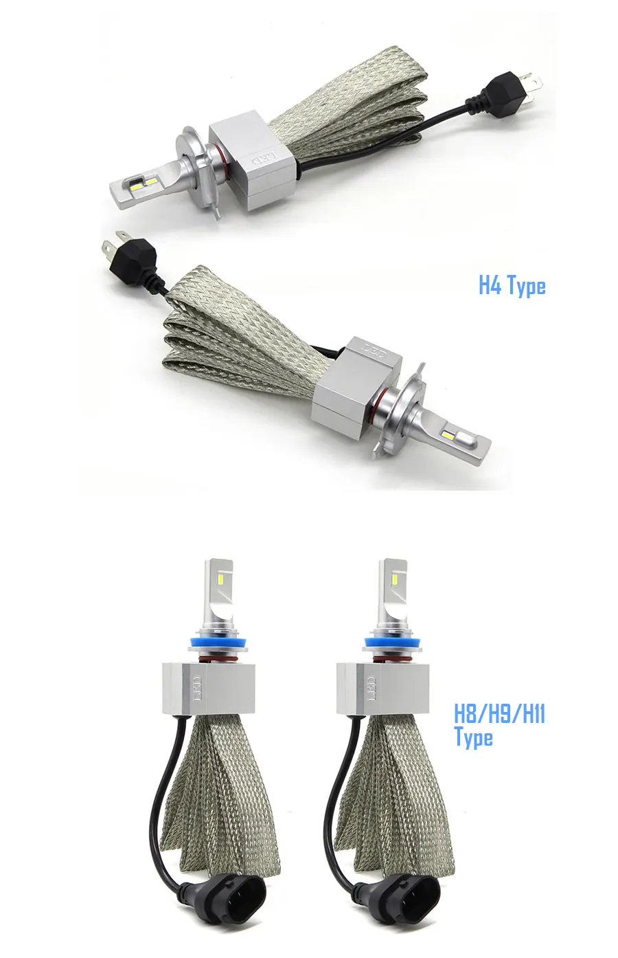 TAOCHIS 12V 60W 7200LM 3C головной светильник 6500k H1 H3 H7 9012 880/881 H11 9005/9006 Авто противотуманных фар с возможностью креативного светильник лампы светодиодные автомобильные лампы