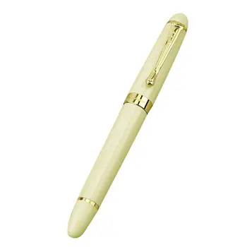 

Jinhao X450 White Medium Nib Gold Trim Fountain Pen Hot