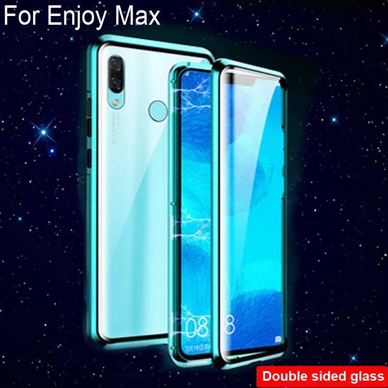 Роскошный чехол с магнитной адсорбцией для huawei Enjoy Max металлическая рамка