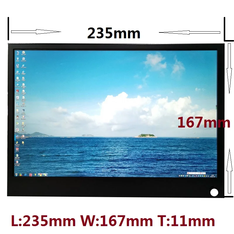 10.1 ġ ޴  miniHDIPS2K  ũ, ȸ ũž HD ÷  PS4 Xbo x360 Raspb 