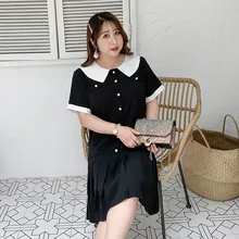 [Xuan chen] летнее Новое Стильное женское платье больших размеров, милое платье в юном стиле 1789