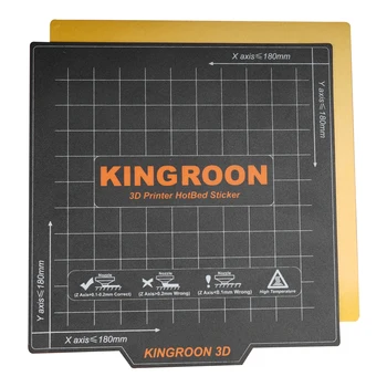 

Kee Pang 3D Printer Heat Paper 180*180mm Flexible Magnetic 2 Layer Print HotBed Sticker 3D Printer Platform Heated Bed tape