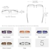 KINGSEVEN Gradient Rectangle Lens Sunglasses Women's Rimless Square Sun Glasses For Women 2022 Young Style Female Shades N810 ► Photo 3/3