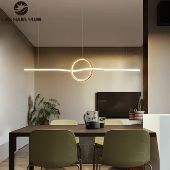 

Gold Black LED Chandelier for Dining Room Kitchen Living Room Home Hanging Light Indoor Chandelier Lighting Fixtures AC110V 220V