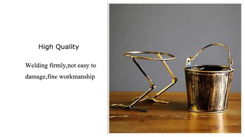 Retro Creative Faucet Bucket Ashtray Iron Crafts Ash Tray Smoking Cigarette Holder for Living Room Bar Home Decor
