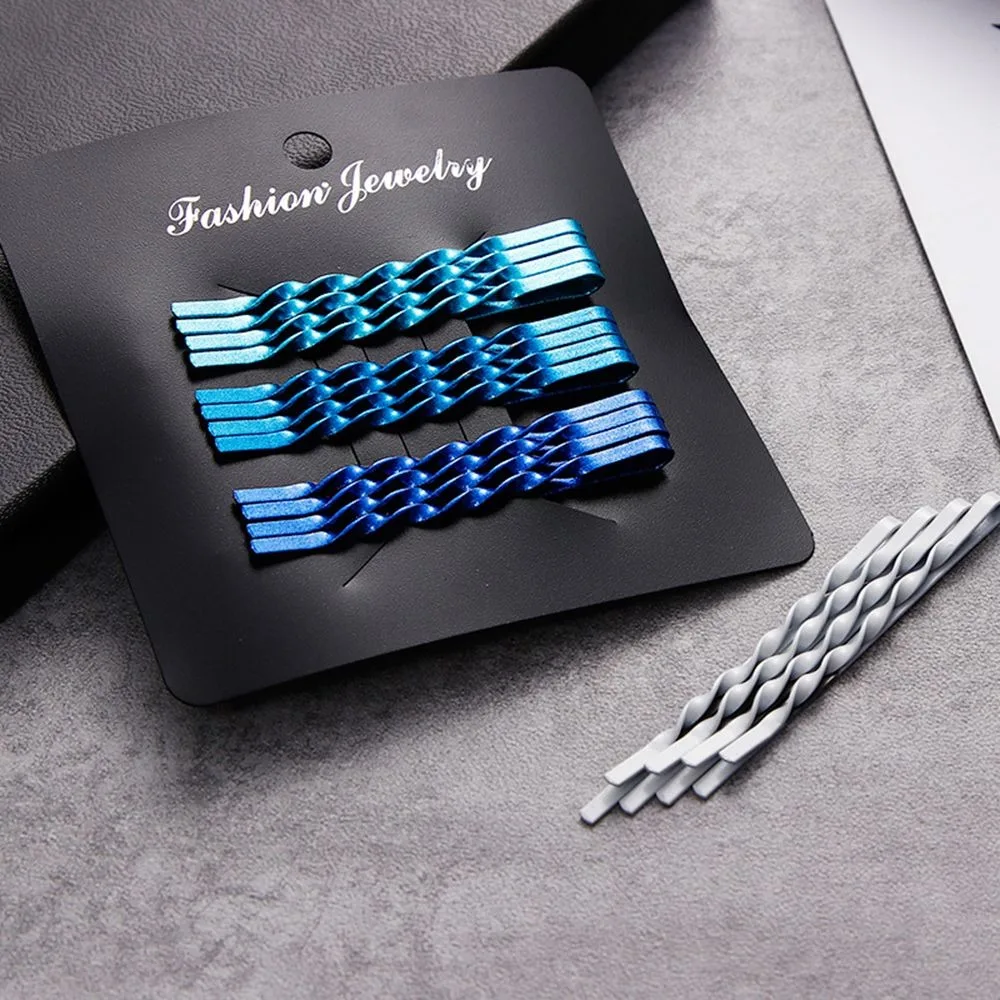 12Pcs Colorful Spiral Hair Clips Barrettes for Women Girls Bobby Hairpins BB Clips Hairgrips Headdress Hair 5
