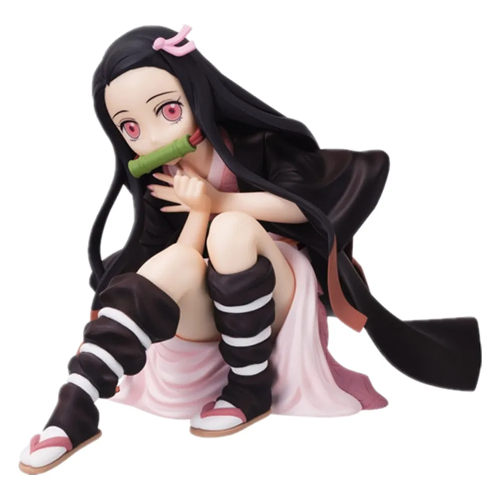 Kamado Nezuko Kimetsu no Yaiba Аниме фигурки Demon Slayer Kamado Tanjirou фигурки Модель ПВХ Ichiban игрушки демонические Figma - Цвет: Nezuko no box