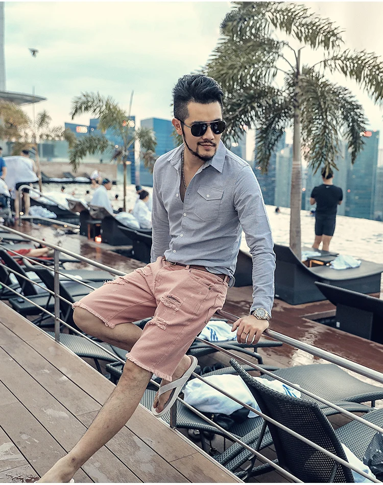 Для Мужчин's осень-зима новые Оксфордские натуральный хлопок белый Slim Fit брендовая рубашка Для мужчин; британский стиль Бизнес рубашка с