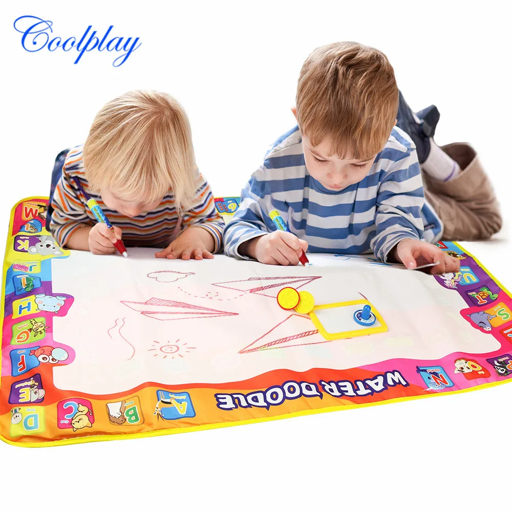 

100*70 Cm Large Size Children Magic Canvas Water Environmentally Friendly Painting Graffiti Doing Homework Blanket OPP Bag