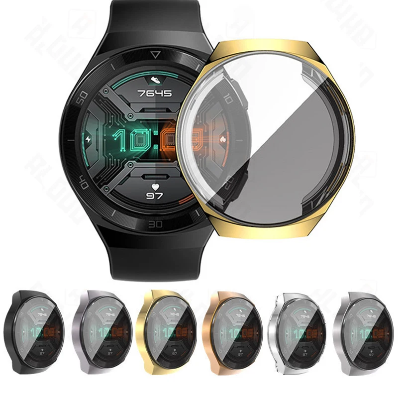 Plating-TPU-Cover-Case-For-Huawei-Watch-GT-2E-Smart-Watch-Bumper-Full-Coverage-Screen-Protector (6)