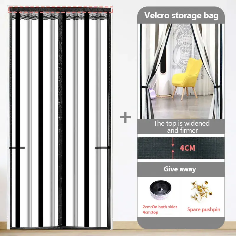 2 Sets Magnetische Türabdeckung – Klare Staubbarriere Selbstschließend 1,2x2,2 M Für Küche, Bad, Klimaanlage