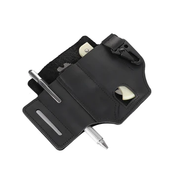 

Portable Leather Housekeeper Holders Car Keychain Key Holder Bag Case Unisex Wallet Cover Tactical Belt Leather Sheath Holster