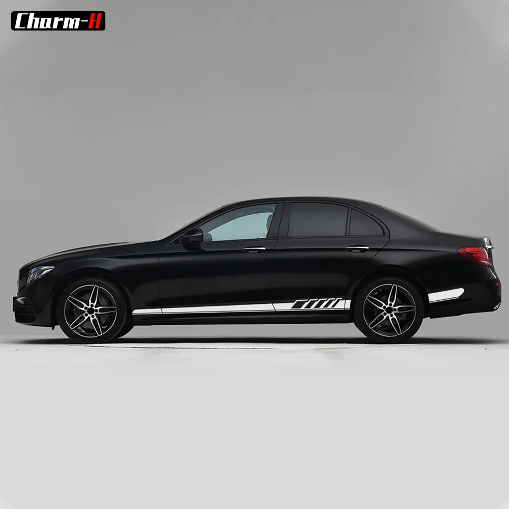 Наклейки с боковой юбкой AMG Edition для Mercedes Benz E Class W212 W213 E200 E250 E300 E350 E63 AMG|Наклейки на