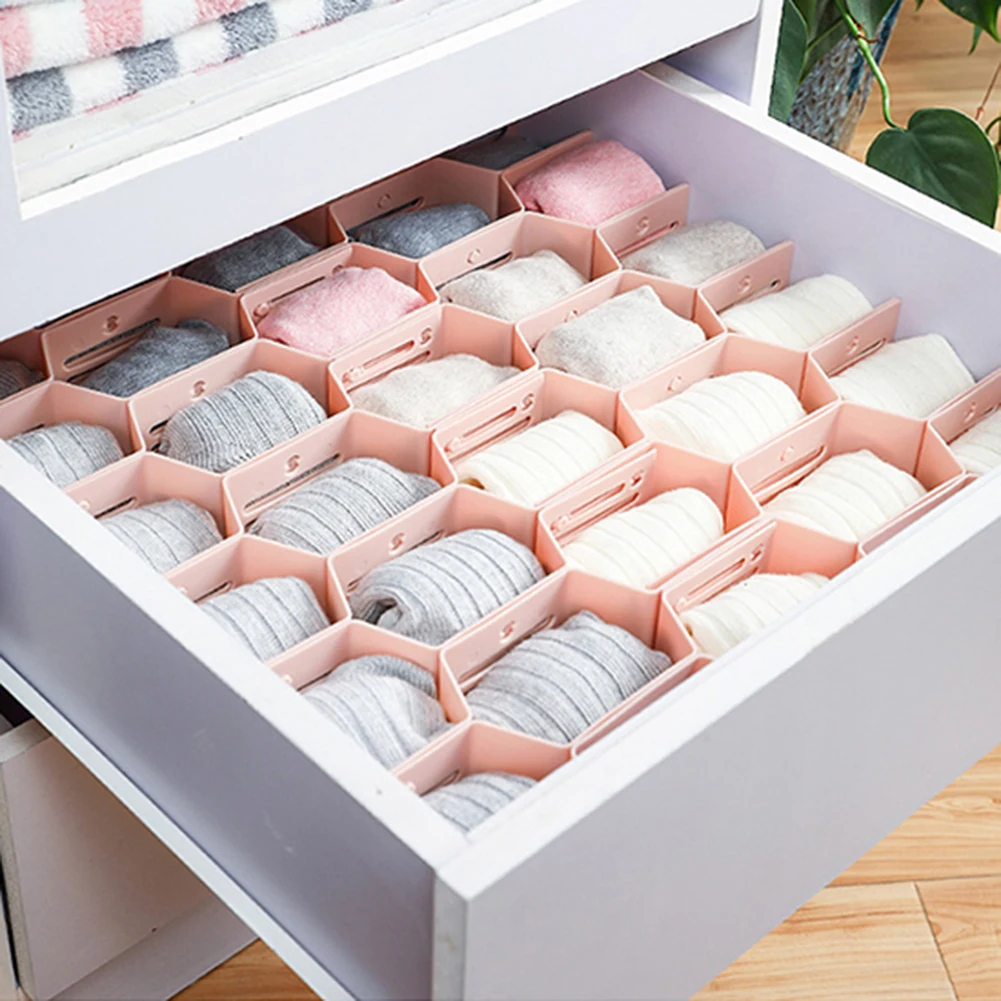 12 шт. ящик с сеткой плата делителя дома DIY пространство стеллаж для хранения Сплит бар носки организатор Eesy для установки