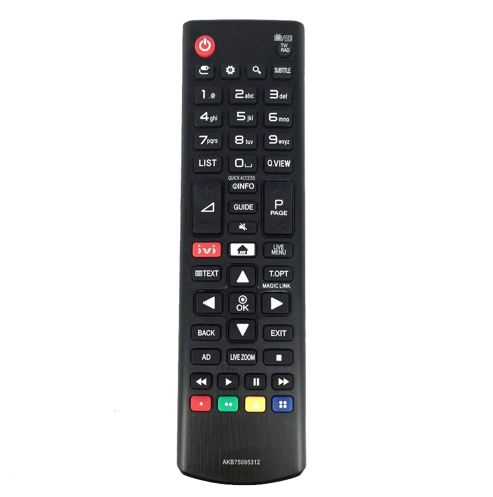 Совершенно AKB75095312 Замена для LG светодиодный пульт дистанционного управления с ivi кнопкой Fernbedienung
