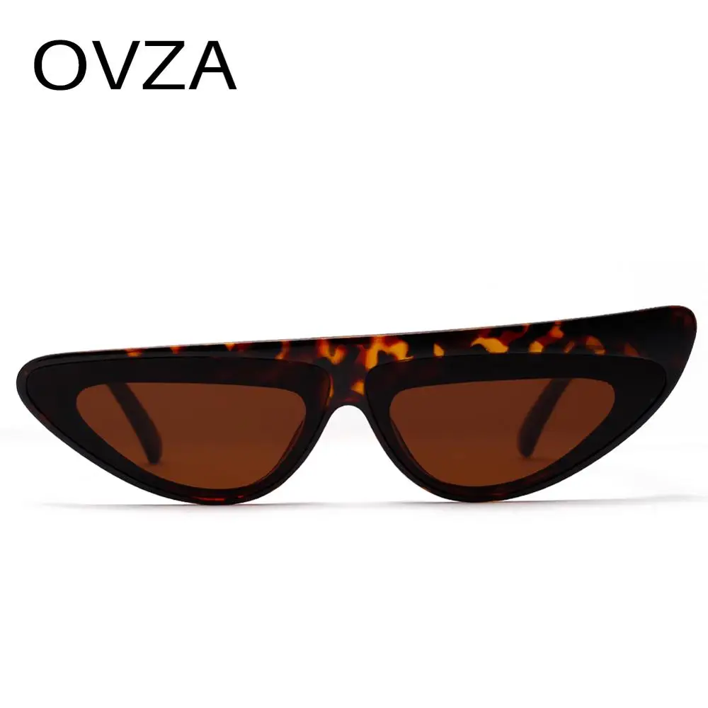OVZA женские солнцезащитные очки Брендовые дизайнерские очки «кошачий глаз» женские ретро черные очки высшего качества Классический Стиль S6063