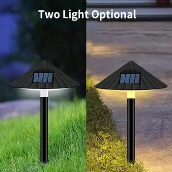 

Solar Lawn Light Warm white light optional Umbrella shape ground lamp LED Route Lighting Landscape Lights Garden Decoration