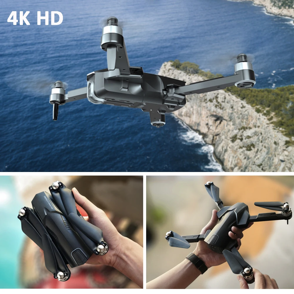 Wi Fi FPV RC Дрон 4K камера оптический поток HD Двойная антенна видео Квадрокоптер