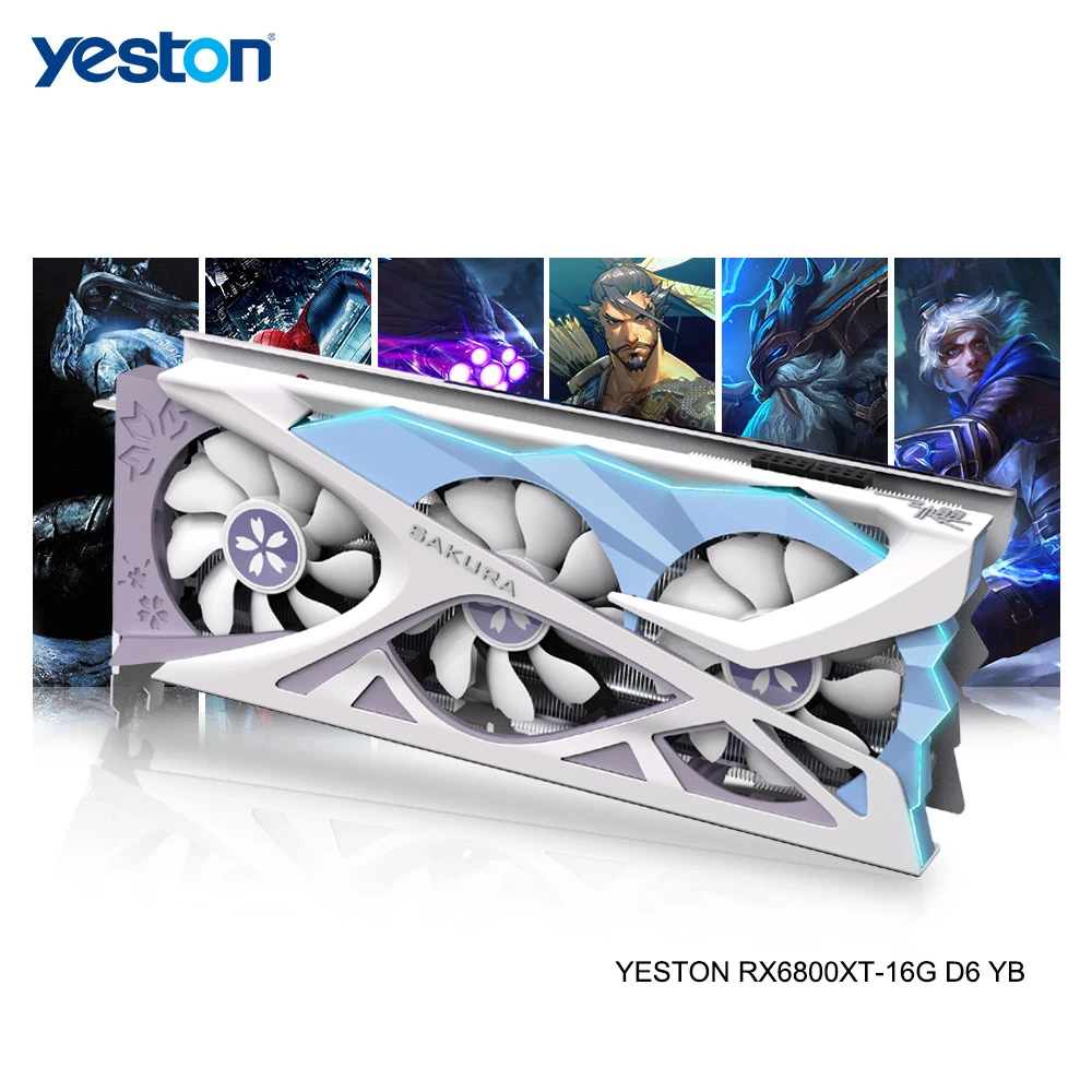 Yeston RX6700XT 樱瞳花嫁モデル 12GB 動作確認済 盈通AMD RADEON RX 6700XT 樱瞳花嫁纪念版_(YESTON)盈通AMD
