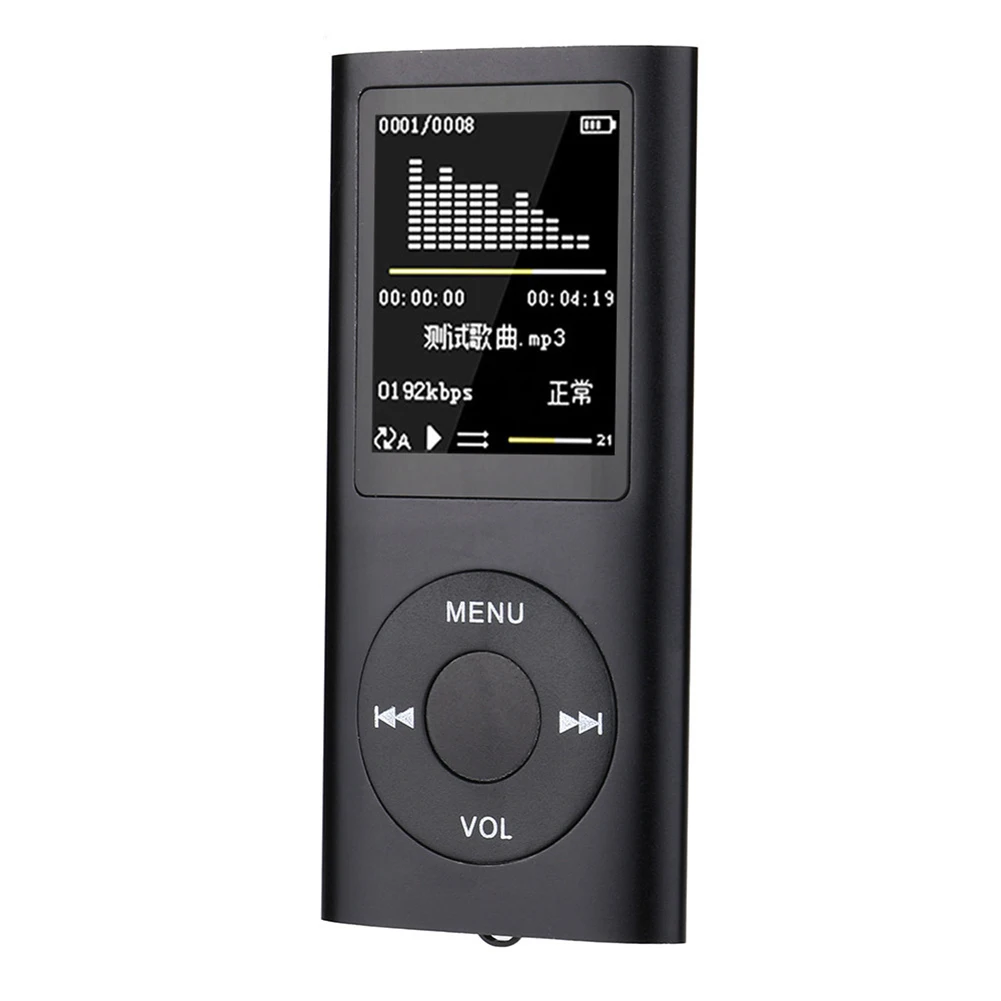 Black 1,8 дюймов MP4 плеер 16 ГБ 32 ГБ музыкальный плеер MP3-плеер fm-радио видео - Цвет: Black