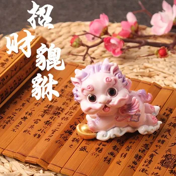 

Lucky Brave Troops Pixiu Model Resin Craft Miniature Figurine Car Decoration Accessories Home Decor