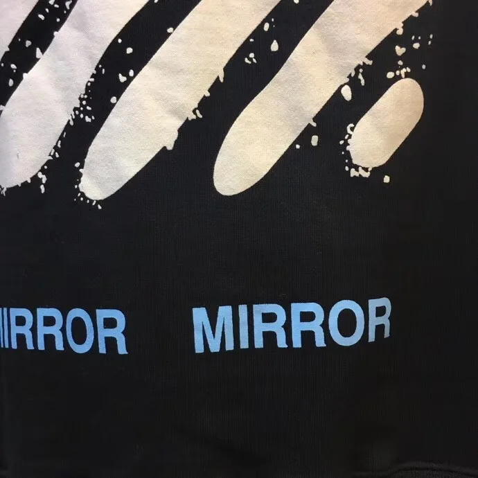 OFF-WHITE OW маленький желтый блок Зебра линии граффити круглый вырез длинный рукав осень и зима большой размер Свободный свитшот