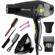 Профессиональный мощный Фен для волос с двигателем переменного тока мощностью 2100 Вт для парикмахерских, парикмахерских, салонных инструментов, фен для волос с низким содержанием