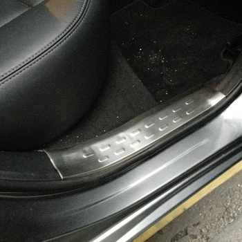 

Fit for Nissan Qashqai J11/Rogue Sport 2014-2018 Car Accessories Steel Chrome Inner Door Scuff Plate Threshold Cover Trim 4pcs