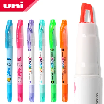 

1Pcs Japan Uni PROPUS series color double-head highlighter PUS-102T can be accurately drawn through window design