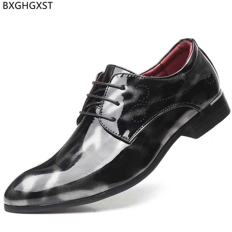 

Wedding Dress Formal Shoes Men Patent Leather Oxford Shoes for Men Office 2023 Coiffeur Dress Shoes for Men Italiano Zapatillas