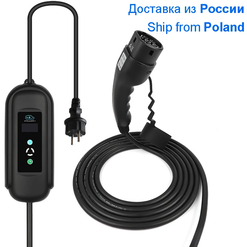 

EV Mobile Charger Type 2 Adapter Wallbox Electric Vehicle Car Goods Accessores EVSE Timer Function Manufacturer Factory