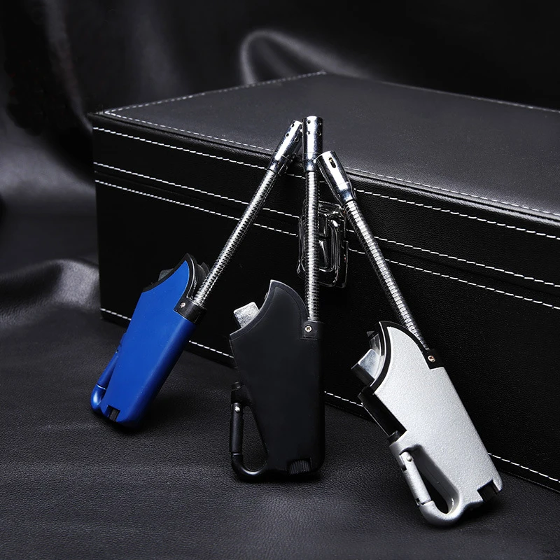 

BBQ Tool Torch Lighter Multipurpose Hose Kitchen Stove Jet Turbo Gas Ignition Lighter Outdoor Camping Welding Keychain Lighter
