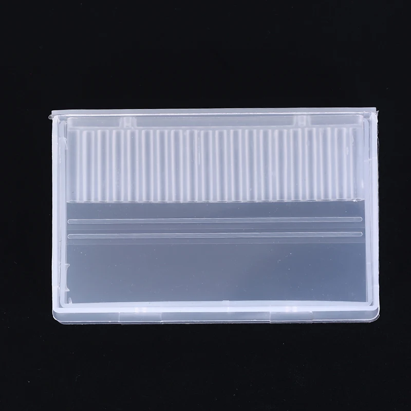 

AACAR 1PC Transparent Acrylic Nail Drill Bits Box 20 Holes Plastic Display Stand Container for 3/32" Bits Drill Exhibition