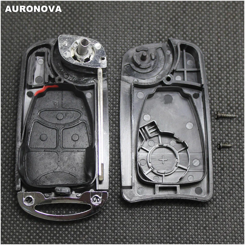 Auronnova новое обновление Складной Корпус ключа для Chrysler Aspen Pt Cruiser Dodge caliber Dakota Jeep 2+ 1 кнопки чехол для дистанционного ключа от машины