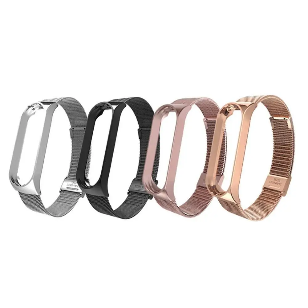 BEESCLOVER металлический ремешок из нержавеющей стали для Xiaomi Mi Band 4 Watch Band